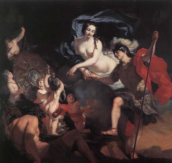 unknow artist Venus Presenting Weapons to Aeneas oil painting picture